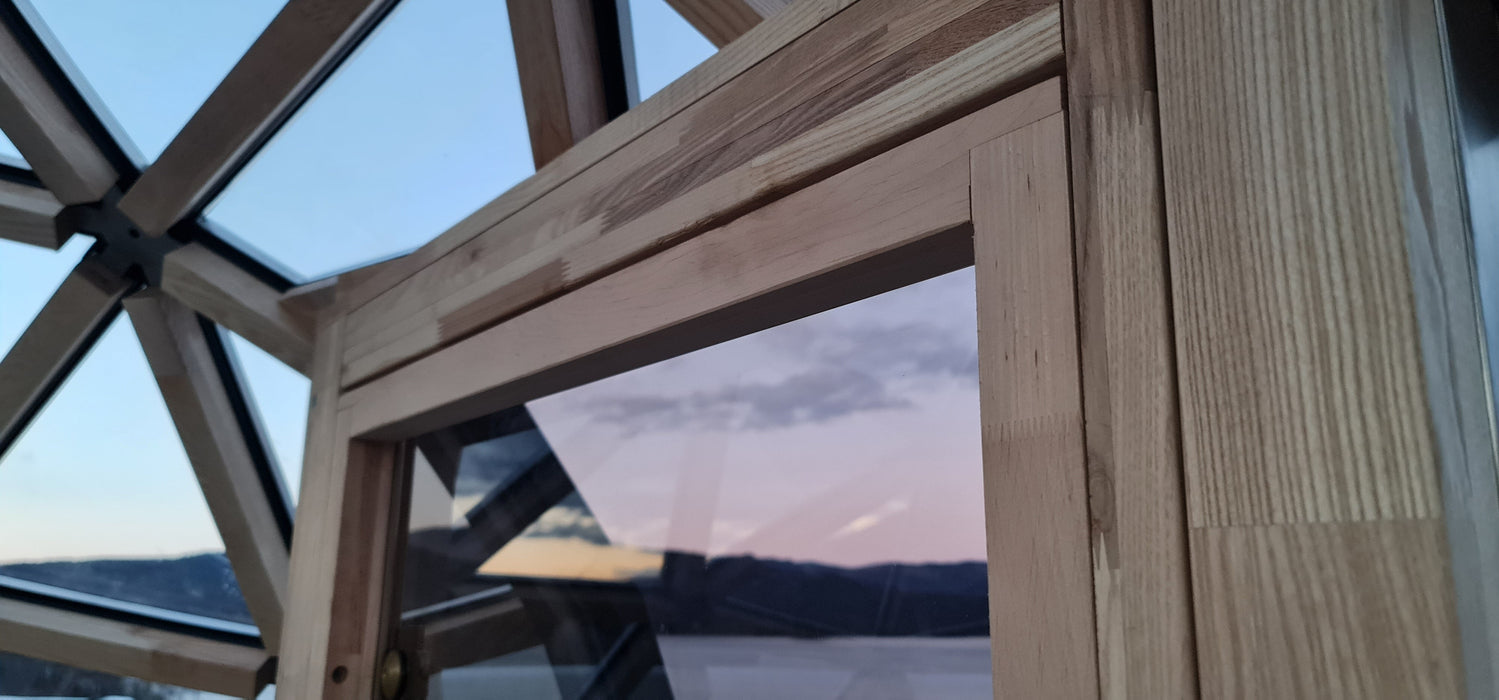 Ø3m Sauna-Glaskuppel mit Einfachscheibe