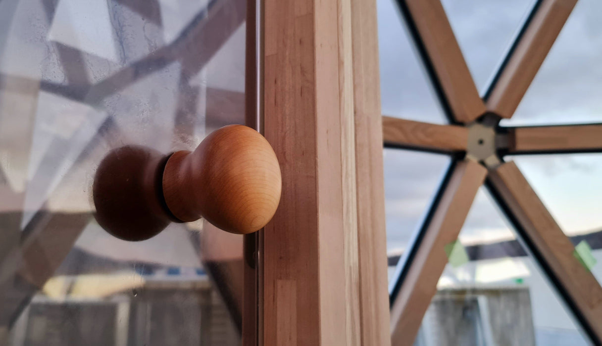 Ø3m Sauna-Glaskuppel mit Einfachscheibe