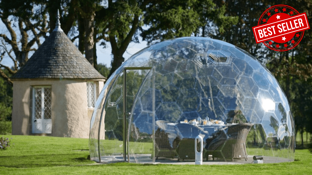 Ø4 Luxury Aura Dome™ avec porte vitrée