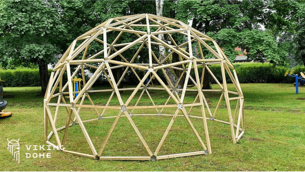 Ø9m STAR/wood DIY Icosahedron geodesic dome FRAME
