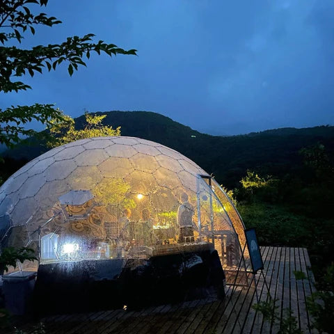 Ø9m Luxury Aura Dome™ mit Glastür