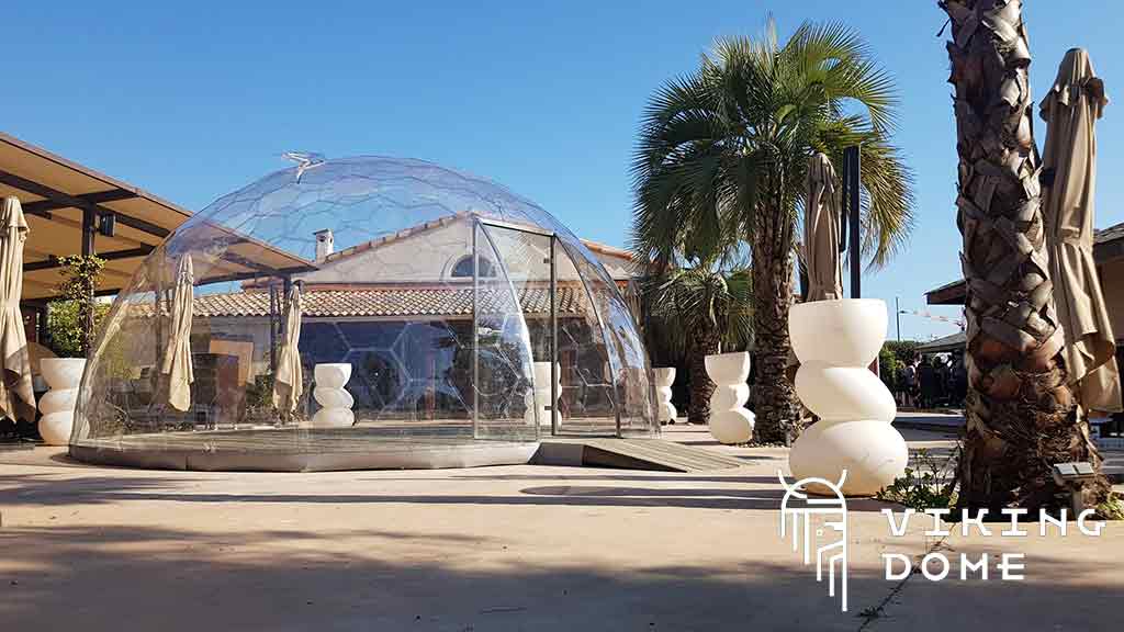 Ø6m H3m Luxury Aura Dome™ avec porte vitrée