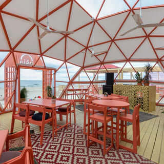 Custom Beach Bar Event pavilion Dome Ø11m – Palanga, Lithuania