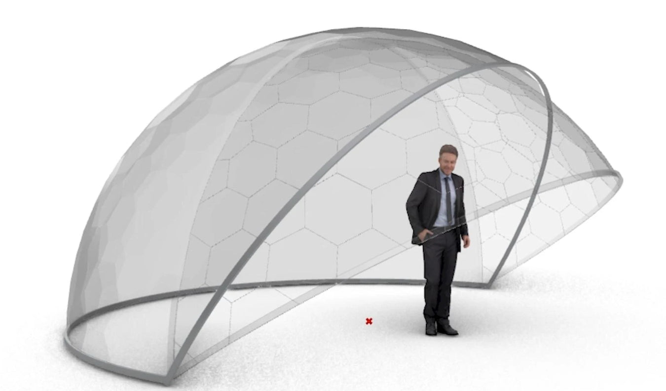 Luxury Aura Dome Motorized Retractable Enclosure
