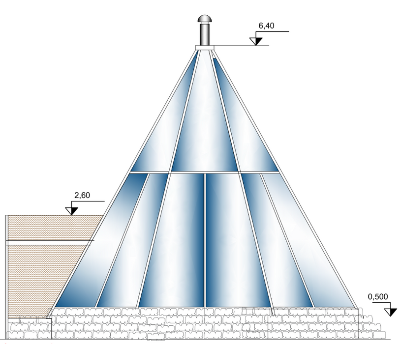 Ø6,6m (19ft) Insulated Glass Lavvo Cabin