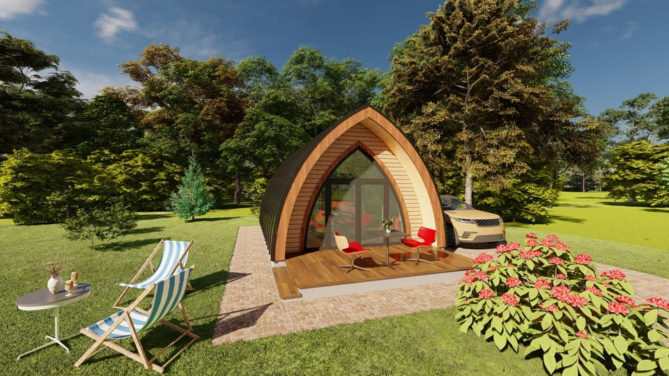 Arched Cabin 32m² / 344ft²