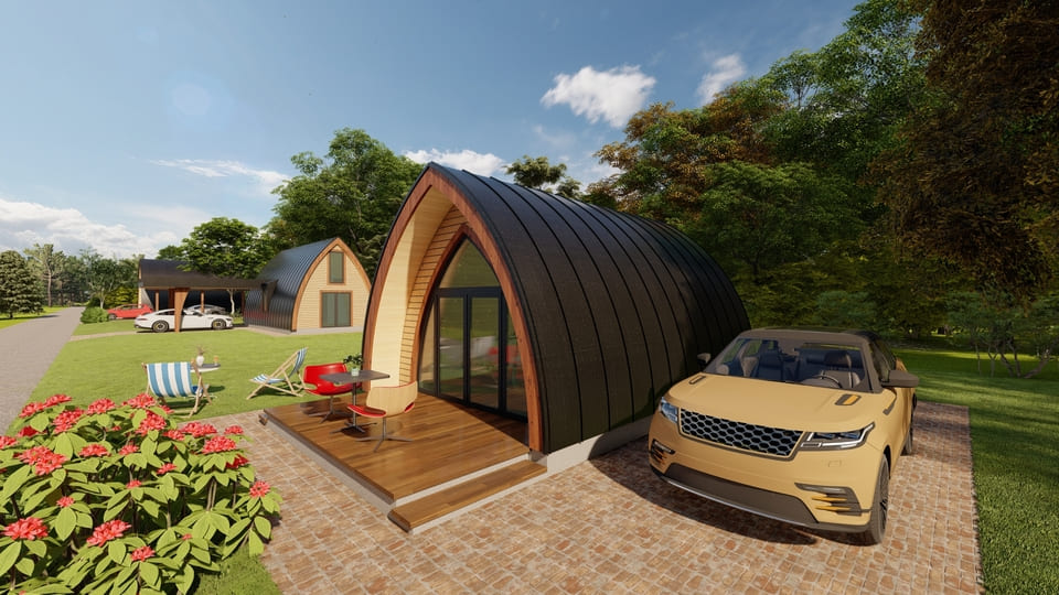 Arched Cabin 32m² / 344ft²