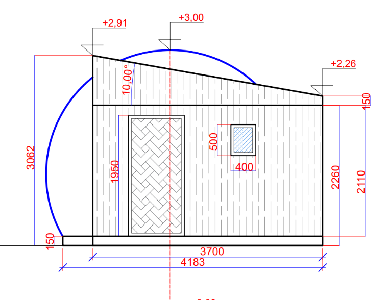 Ø6m H3m / Ø19ft 8in H9ft 10in Luxury Aura QUAD™ with Wood Cabin