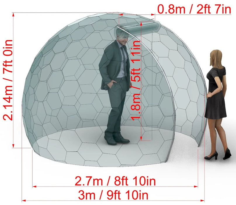 Aura Dome™ Ø4m, H2,38m - EVENTO - Domo Geodésico
