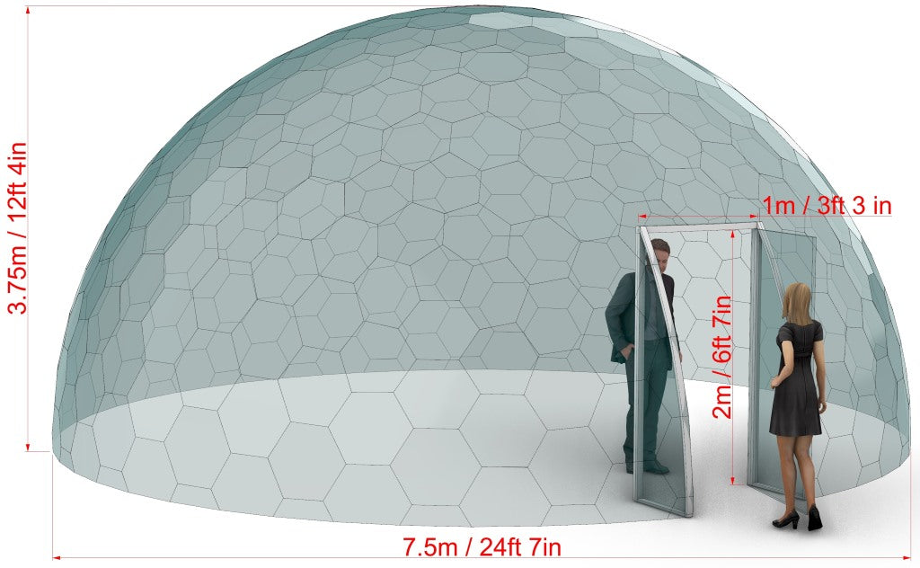 Aura Dome™ Ø6m, H3,5m - STANDARD - Cupola geodetica