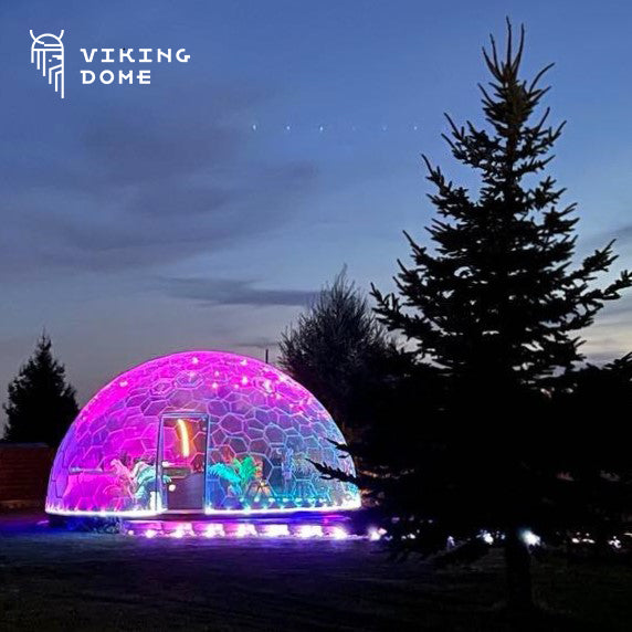 Ø7m H4,15m / Ø22ft 11in H13ft 7in Luxury Aura Dome™ with Glass Door