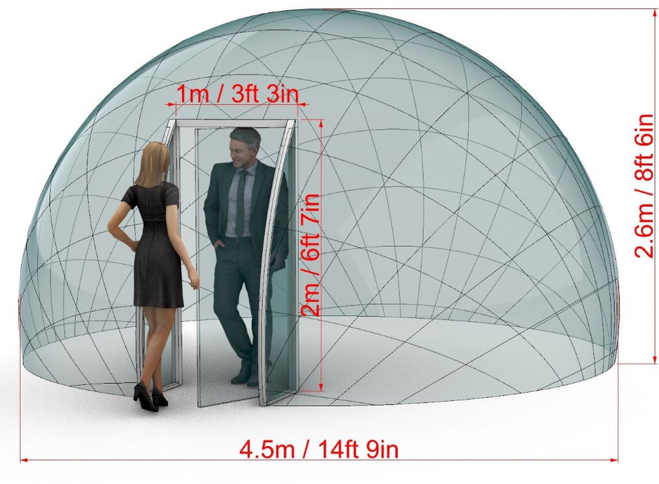 Aura Dome™ Ø6m, H3,5m - STANDARD - Cupola geodetica