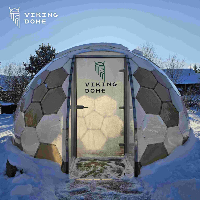 Ø4m H2,38m / Ø13ft 1in H7ft 9in Luxury Aura Dome™ with Glass Door