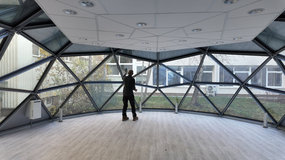 Ø8m (26ft) Insulated Triple-Pane Glass Dome F3 3/7