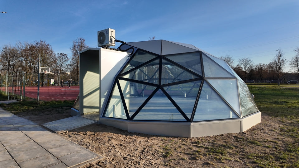 Ø8m (26ft) Insulated Triple-Pane Glass Dome F3 3/7