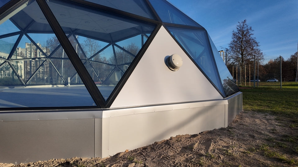 Ø8m (26ft) Insulated Triple-Pane Glass Dome F3 3/7