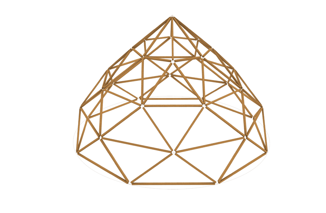 8V 1/2 Geodesic Dome STAR connectors kit for DIY ZOME Ø6-12m / 19.6-39.3ft