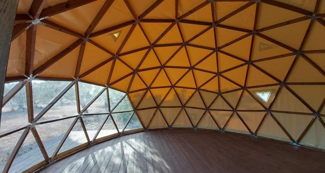Ø7m STAR/Holz/PVC Zelt Dome