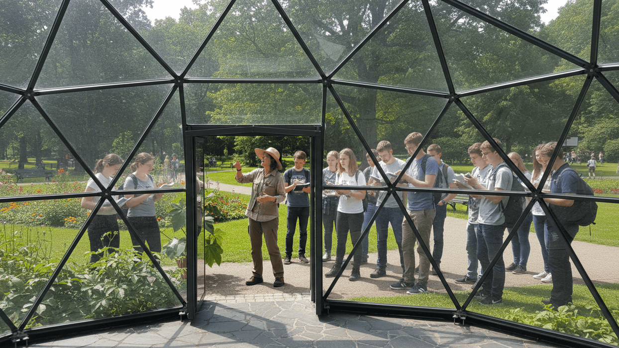 Dôme de loisirs en verre Ø5m