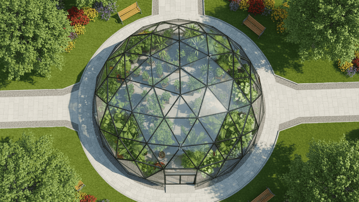 Dôme de loisirs en verre Ø5m