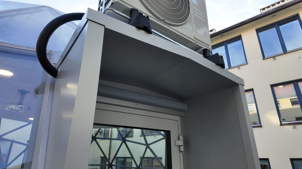 Dôme en verre isolé Ø9m - bâtiments permanents