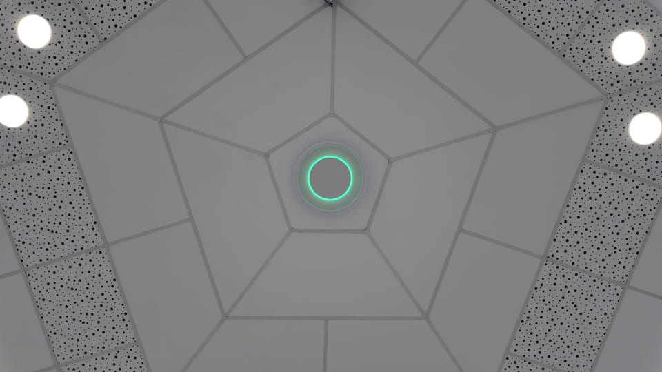 Dôme en verre isolé Ø9m - bâtiments permanents