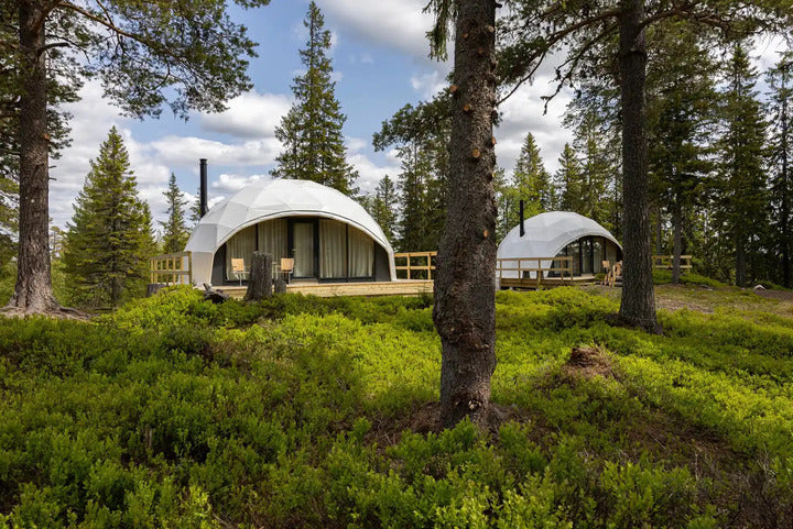 Insulated Glamping Dome with Glass Wall