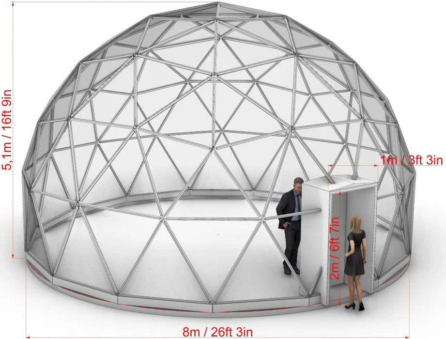 Transparent Glass Dome