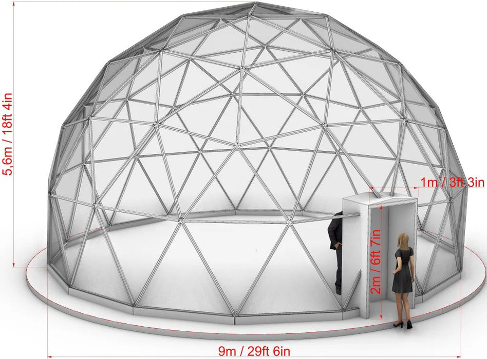 Transparent Glass Dome