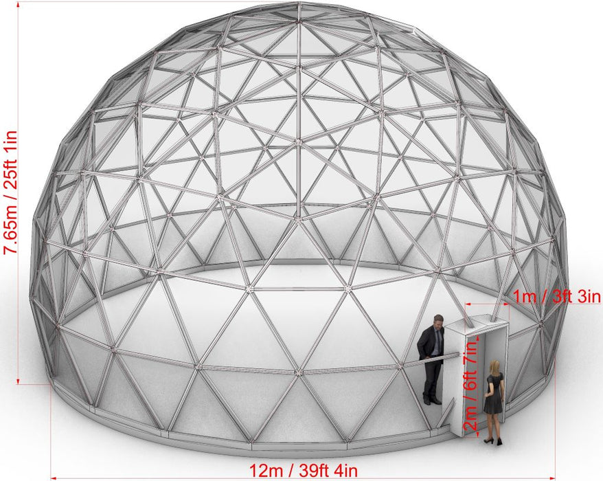 Cupola per il tempo libero in vetro