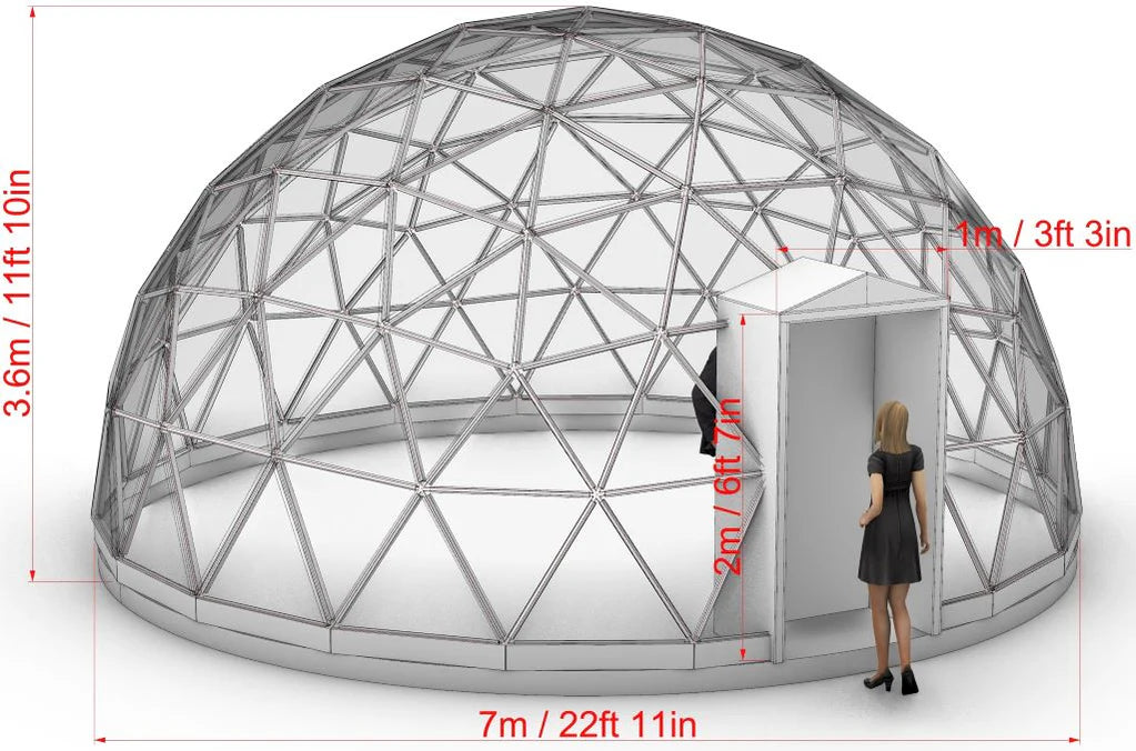 Transparent Glass Dome