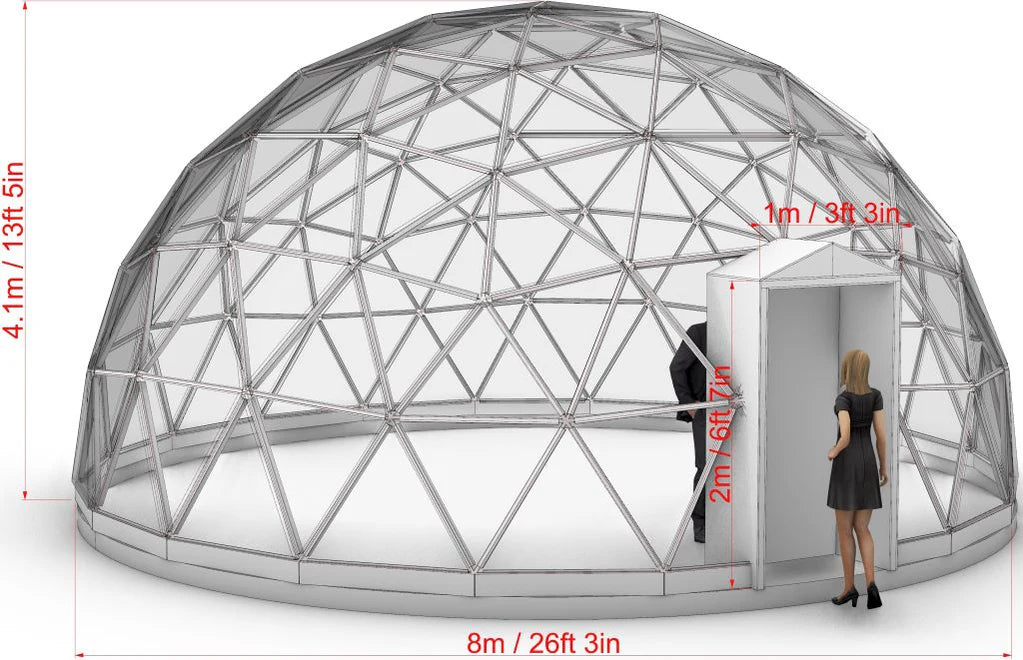 Transparent Glass Dome