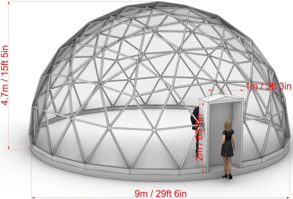 Transparent Glass Dome