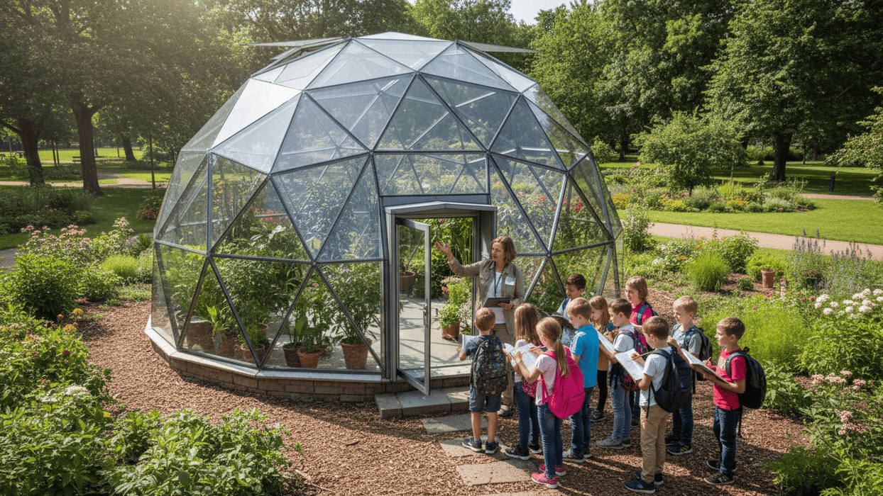 Dôme de loisirs en verre Ø5m