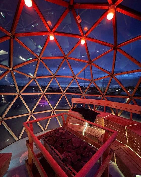 Ø3.5m Sauna Glass Dome single-pane