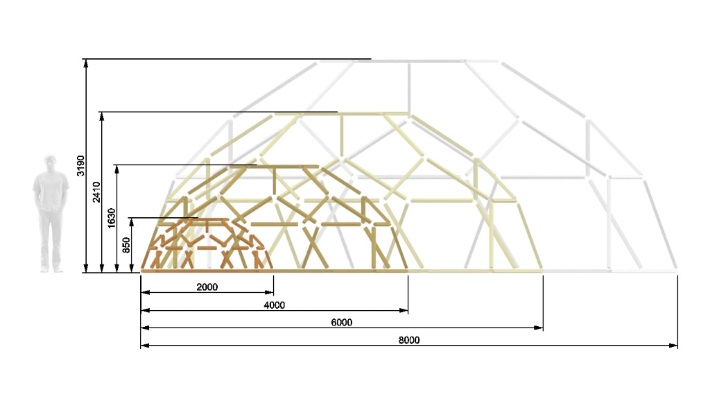 Kit Conectores Domo STAR ICO F2 1/2 Ø1-7m Hobby