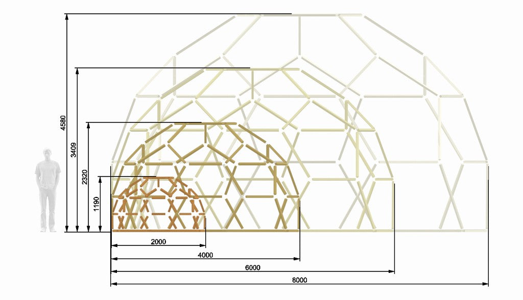 Kit Connettori Dome STAR ICO F2 1/2 Ø1-7m Hobby