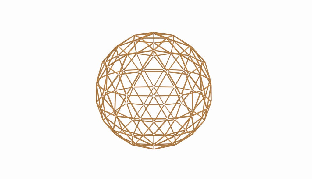 3V 1/1 Geodesic Sphere connectors kit for DIY Icosahedron Ø4-10m / 13,1-32,8ft
