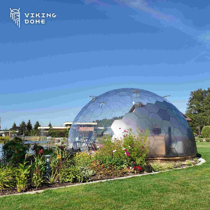 Ø8m H3,86m / Ø26ft 2in H12ft 7in Luxury Aura Dome™ with Glass Door
