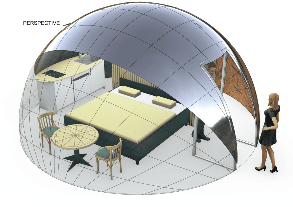 Infinity Terrace Mirror Dome