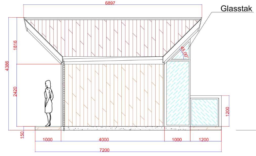 Camping Lodge 4x5m / 13ft 1in x 16ft 4in