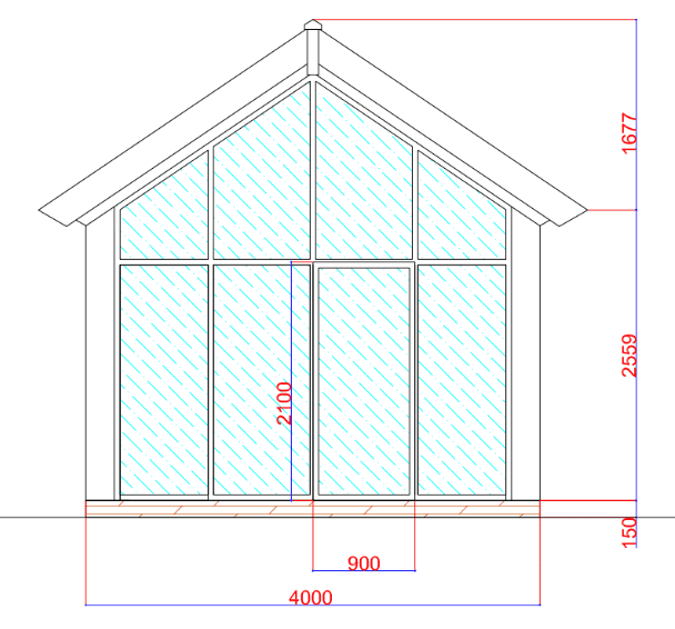 Camping Lodge 4x5m / 13ft 1in x 16ft 4in