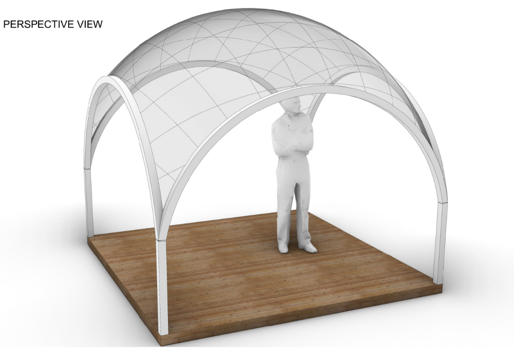 Ø5m Luxury Aura Dome™ mit Glastür