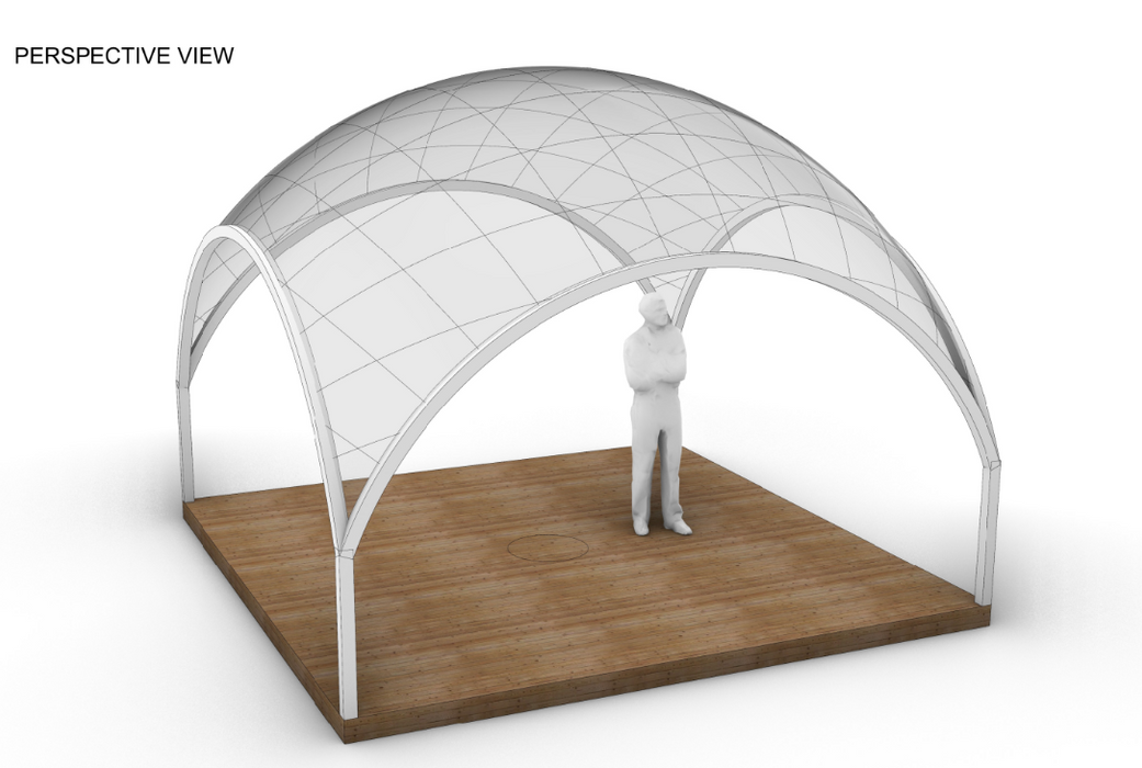 Aura Dome™ Ø6m, H3,5m - ESTÁNDAR - Domo geodésico
