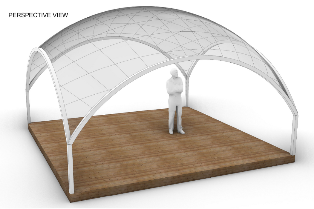 Aura Dome™ Ø6m, H3,5m - STANDARD - Cupola geodetica