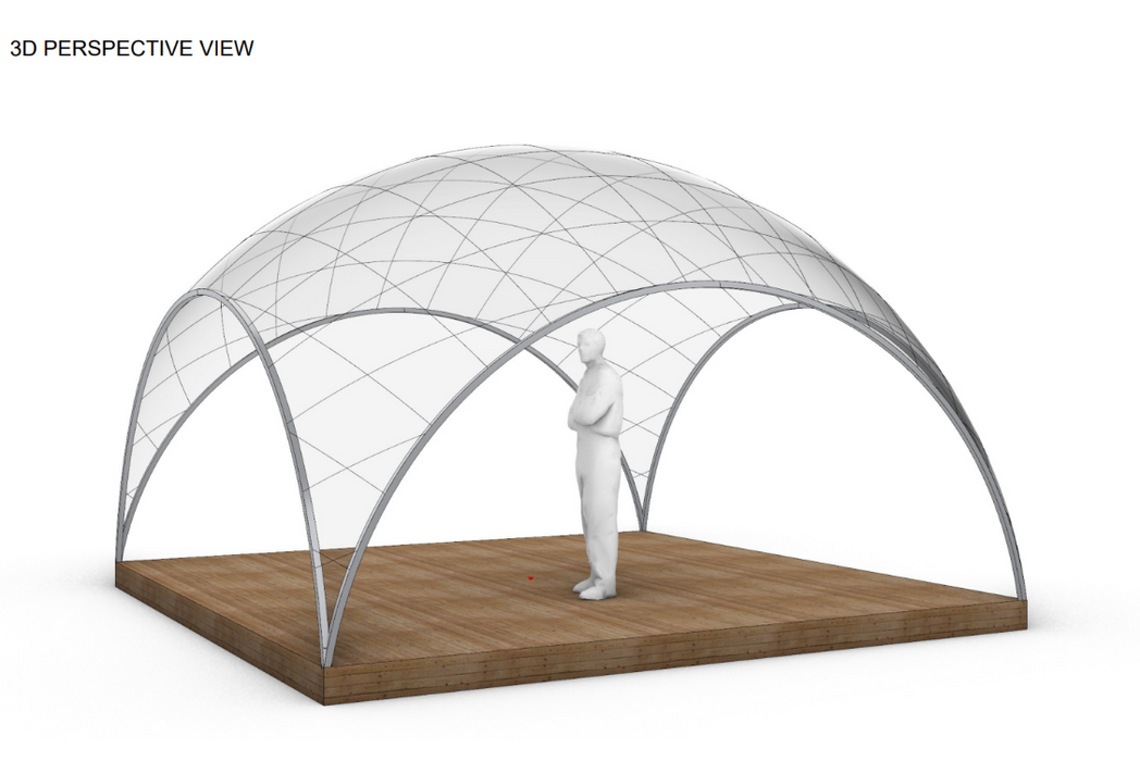 Aura Dome™ Ø6m, H3,5m - STANDARD - Cupola geodetica