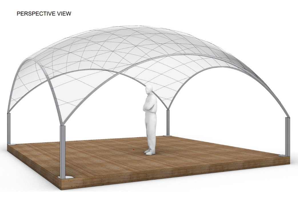 Ø5m Luxury Aura Dome™ mit Glastür