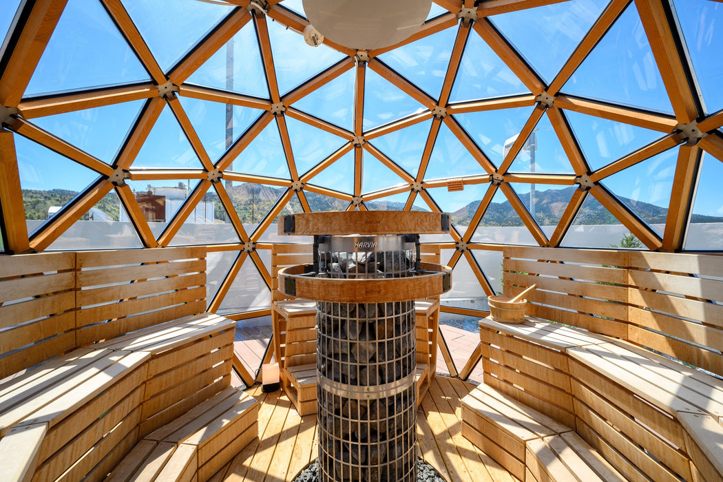 Ø3.5m Sauna Glass Dome double vitrage