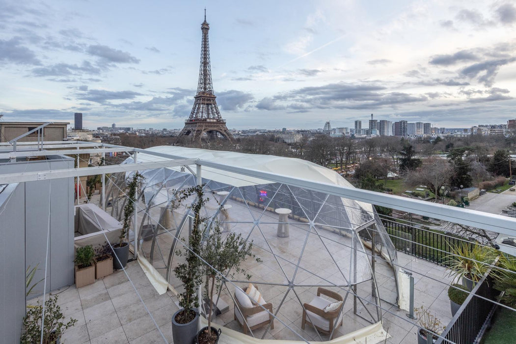 17.5x7m / 57ft 5in x 22ft 11in Spacey Tunnel Pavilion TUBE/PVC