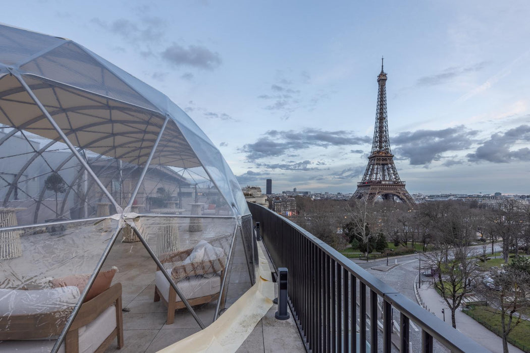 17.5x7m / 57ft 5in x 22ft 11in Spacey Tunnel Pavilion TUBE/PVC